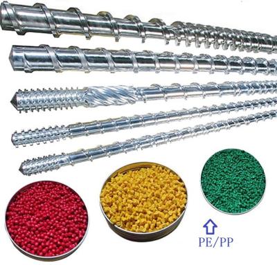 China Bimetallic Screw Barrel For LDPE / HDPE / PP / PE / PVC Blowing Molding Machine  for sale