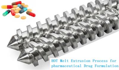 China Barrel Screw For Hot Melt Extrusion Process For Pharmaceutical Drug Formulation for sale