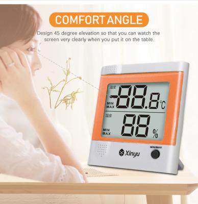 China Cheap Indoor Electronic Digital Kitchen Home Garden Room Function Memory Battery China Thermometers Portable Digital Thermo-Hygrometer à venda