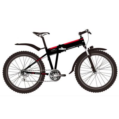 China 0.25KW Full Suspension Folding Electric Bike , Electric Mountain Bike For Adults for sale