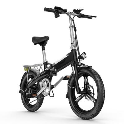 China Aluminum Alloy Lightest Full Suspension Ebike , 7Speed Electric Bike 20in for sale