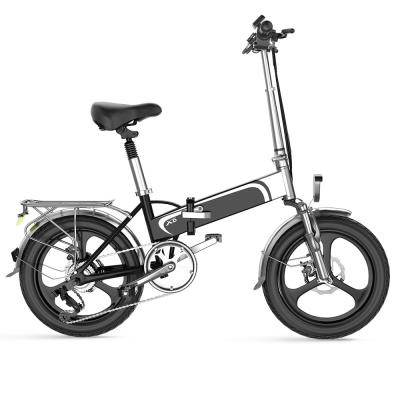 China 20in Lightweight Electric Folding Bike 125kg Loading With 7.5AH Hiddenbattery for sale