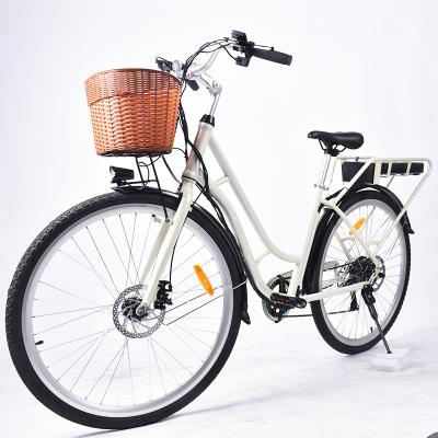 China 0.5KW Lightweight Womens Electric Bike , ODM Women'S Step Through Electric Bike for sale