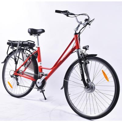 China Waterproof Lightweight Ladies Electric Bike 19mph 6Speed Multimode for sale