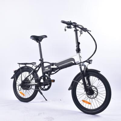 China 30km/H Lightweight Electric Folding Bike , PAS 20 Inch Wheel Electric Bikes for sale