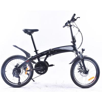 China 20 Inch Ultra Light Electric Folding Bike 0.25KW With Bafang Mid Drive Motor for sale