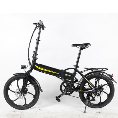 China 20MPH Light Foldable Electric Bike , 10.4Ah 20 Inch Electric Folding Bike for sale