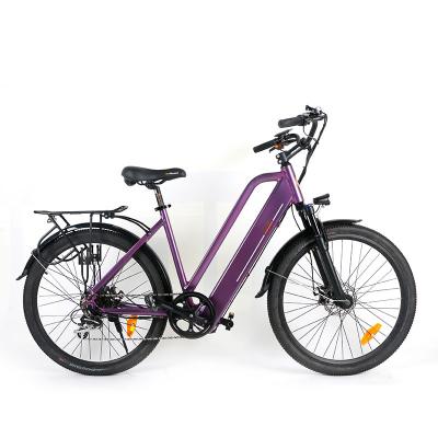 China 27.5in Lightweight Electric Bike Ladies 20MPH Step Through Ladies Electric Bike for sale