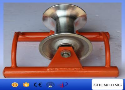 China Abrasion Resistant Cable Pulling Pulley Lightweight Ground Cable Pulling Rollers for sale