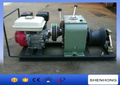 China High Versatility 3T Cable Gas Powered Winch With Honda GX160 Gasoline Engine for sale