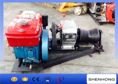 China Steel Diesel Engine Cable Pulling Winch 10KN Capacity For Power Construction for sale