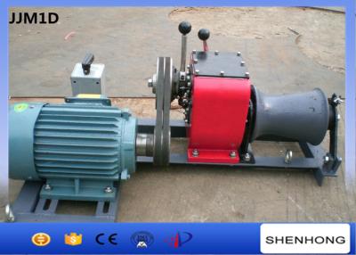 China Fast Speed Belt Driven Electric Cable Winch Puller 2.2KW Rated Load For Tower Erection for sale