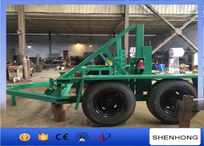 China 4 Tyre Underground Cable Installation Tool Cable Drum Carrier 12 Ton Load Capacity for sale