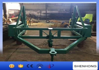 China ISO 12 Ton Cable Reel Trailer Cable Carriage Vehicle With 120mm Axis Bar for sale