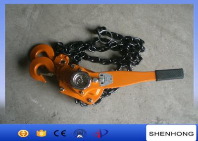 China Cable Pulling Tools Hand Chain Hoist / 3 Ton Level Chain Hoist Block for sale