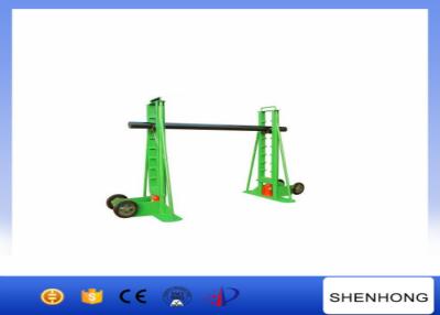 China Manual Drive 10T Cable Drum Jacks Hydraulic Cable Lifting Jack Trapezoidal Structure for sale