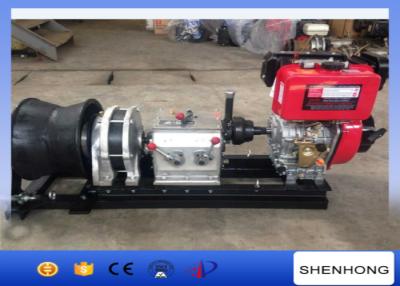 China 5 Ton Air Cooled Diesel Cable Winch Max Speed 24 M / Min Shaft Driven for sale