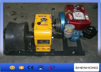 Chine treuil diesel de câble métallique 50KN/treuil mû par courroie de tambour de câble de diamètre de 400MM à vendre