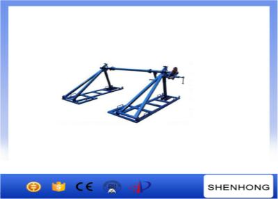 China 5 Ton Integratd Cable Reel Jack Stands Spooling Heavy Drums With Disc Tension Brake for sale