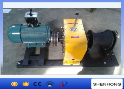 China Heavy Duty Electric Cable Pulling Winch 8 Ton 5.5KW Rated Load Two Brake Installment for sale