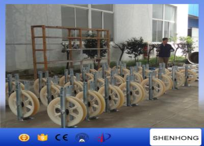 中国 660MMの直径の単一のコンダクター ワイヤー ロープの滑車によって電流を通される鉄骨フレーム 販売のため
