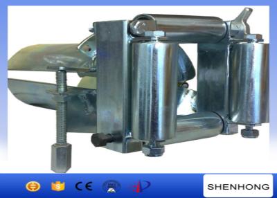 China Cable Pulling Pulley Zinc Plated Conduit Feed Rollers Four Rollered Bellmouths for sale