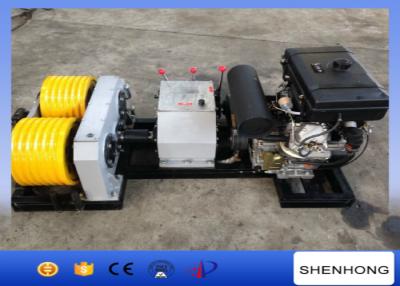 China 40KN Rated Load Diesel Cable Winch Puller 6 Grooves 240 mm Bottom Diameter for sale
