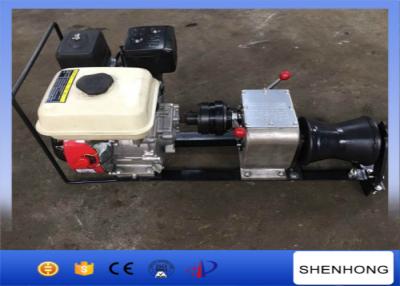 China Steel Gas Engine Powered Winch 1 Ton With Axle Bar Driven Tranmission for sale