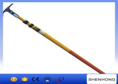 China 220KV High Voltage Earthing Device Fiberglass Telescopic Hot Stick High Strength for sale