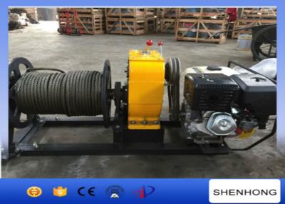 China 5 Tonne HONDA-Gasmotor-angetriebene Handkurbel-Draht-Seilwinde für Energie-Bau zu verkaufen