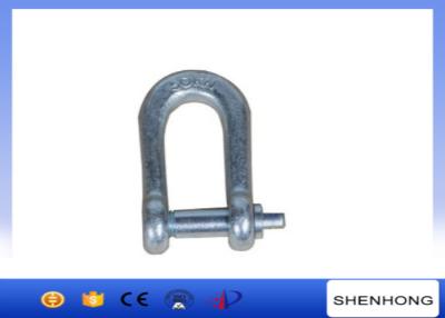 China Connecting Overhead Line Construction Tools , Screw pin bow high strength connection shackle for sale