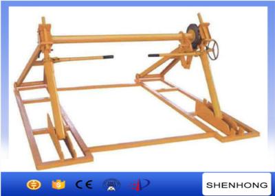 China 70KN Cable Drum Jacks With Disc Tension Brake / Cable Reel Jack Stands for sale