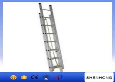 China Escada telescópica da liga de alumínio, escada reta para 4-8m para a linha construção à venda