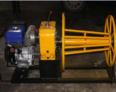 China 5 Ton wire rope winch wire winding machine with Yamaha gasoline engine for sale