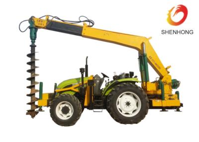 China Tower Erection Tools 100HP Tractor Mounted Digger Machine With Crane / Auger for sale