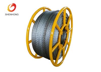 China Hexagon 12 Strands Galvanized Anti Twisting Steel Wire Rope Pilot Rope for sale