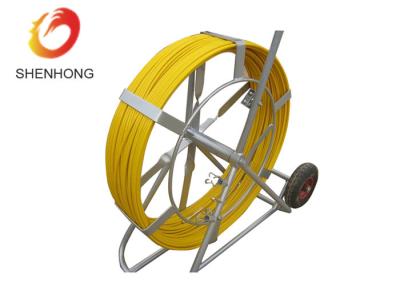 China Fiber Optic Equipment Fiberglass Duct Rodder Fiberglass Push Pull Rod yellow for sale