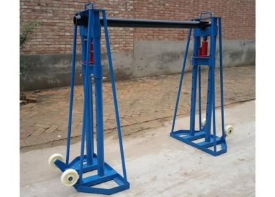 China 10 Ton Hydraulic Cable Drum Stand , Cable Jacks Stands For Cable Stringing for sale
