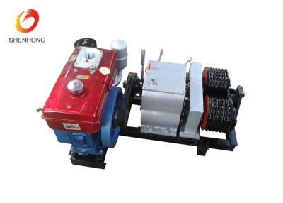 China 5T Double Capstan Cable Pulling Winch Machine Puller Hoist , Cable Winch Puller for sale
