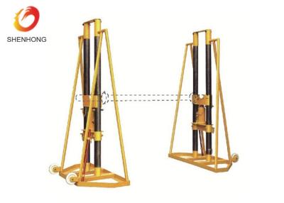 China 10 Ton Hydraulic Cable Drum Jacks Cable Jack Stand For Releasing Cables for sale