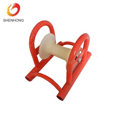 China Straight Line Cable Pulling Pulley Wheel Aluminum Cable Roller Trench Roller for sale