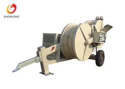 China Conductors And Earth Wires Stringing Equipment , 80KN Hydraulic Pulling Machine for sale