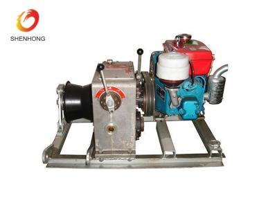 China 3T 5T Engine Powered Diesel Cable Winch Sagging Operation In Line Construction for sale