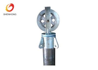 China Tubular Gin Pole Tower Erection Tools For Hoisting And Erecting The Pole And Tower for sale