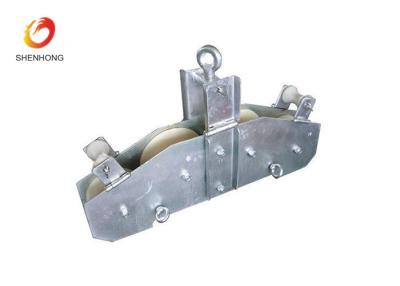 China 10KN Quadrant Cable Block Strining Pulley Block For Stringing The Fiber Optic Cable for sale