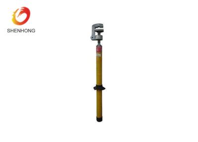 China Short Circuit Portable Grounding Rod / Earthing Rod With Flat Clipper Jaws for sale