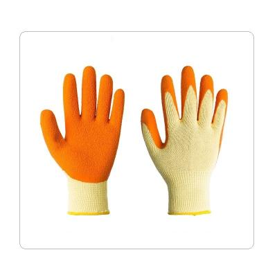 China Rubber Polyester Liner 10 Gauge Thick Polyester Industrial Work Gloves for sale