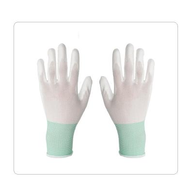 Chine Le revêtement en nylon blanc de mesure de général l'entretien 15 tricotent des gants de travail à vendre
