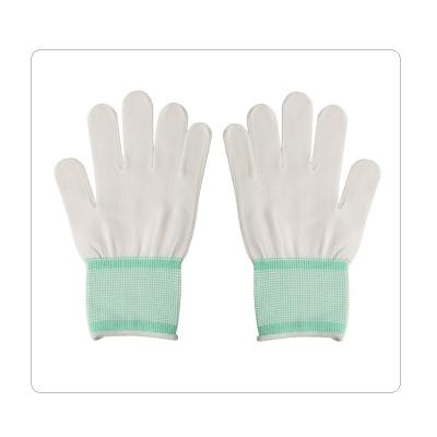 China El embalar y diario limpiando 13 guantes hechos punto de nylon inconsútiles blancos del indicador en venta