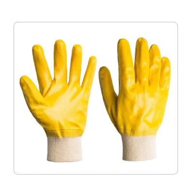 China Cotton Liner Oil Resistant Work Gloves for sale